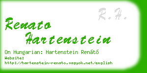 renato hartenstein business card